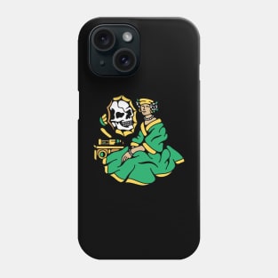 Lady gramophone skull Phone Case