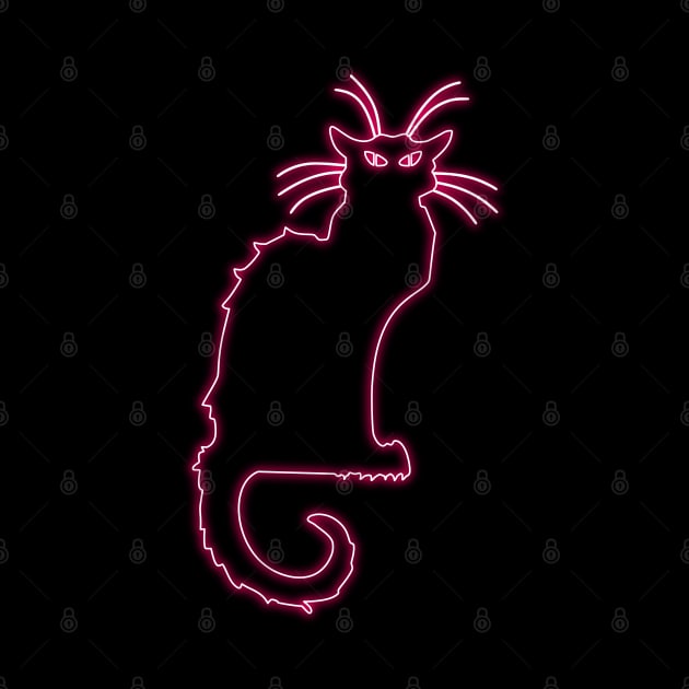 Chat Noir neon by la chataigne qui vole ⭐⭐⭐⭐⭐