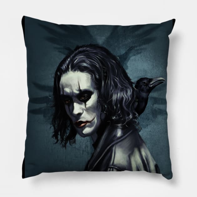 Brandon Lee Pillow by Artofokan