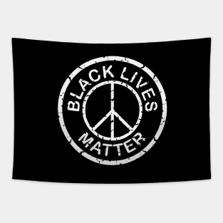 black lives matter peace sign Tapestry