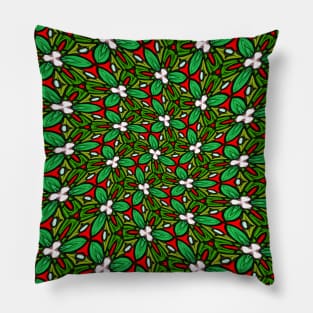 Colorful Glass Flower Pattern Pillow