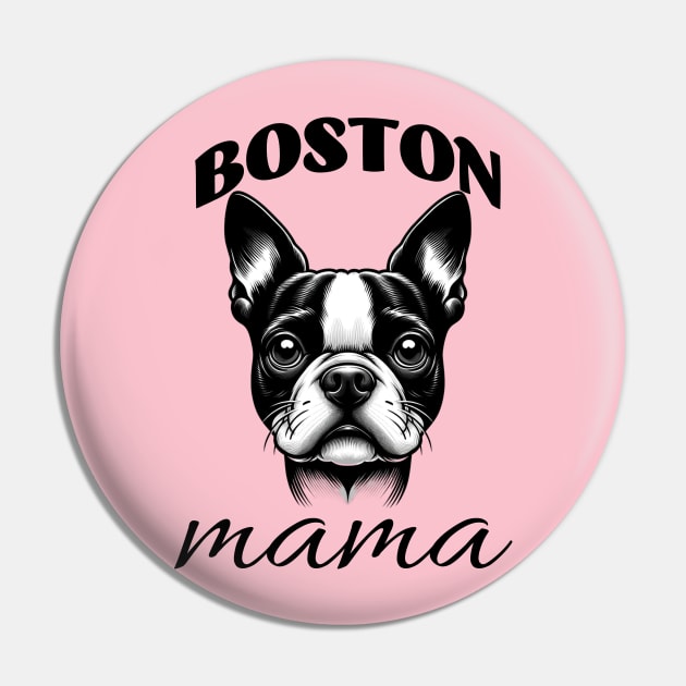 Boston Mama Pin by Blue Raven Designs