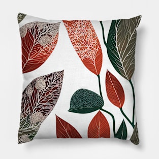 Chromatic Botanic Abstraction #30 Pillow