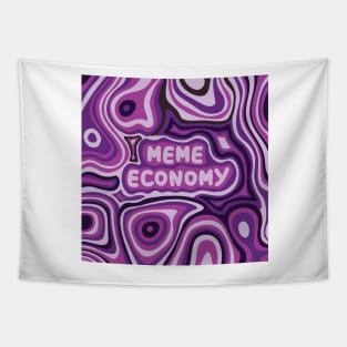 Meme Economy Purple Tapestry