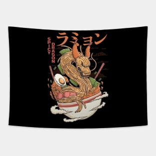 Spicy Ramen Noodle Dragon Tapestry