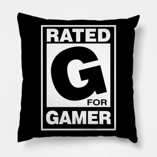 Rated G for Gamer Pillow