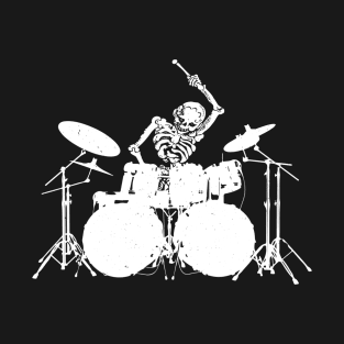 Skeleton On Drums T-Shirt