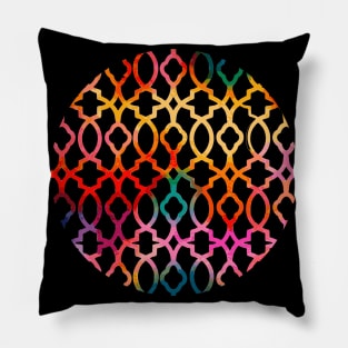 Modern abstract trellis stencil texture digital Pillow