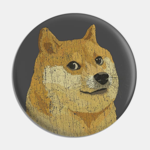 Doge Head 2010 Pin by JCD666