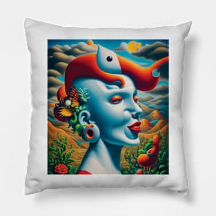 Neo-Surrealist Composition No. 1 Pillow