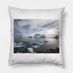 View from Red Rock Ridge, Antarctica Pillow