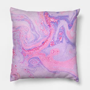 Pink Purple Marble Pillow