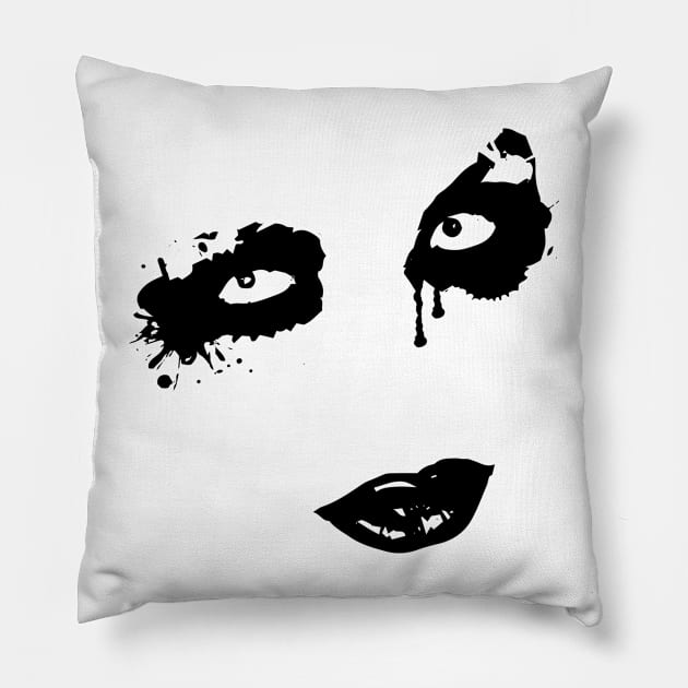 scary graffiti face Pillow by Kisho