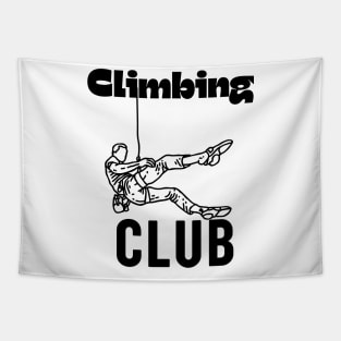 Climbing Club Cool Funny Rock Climbing Gift Tapestry