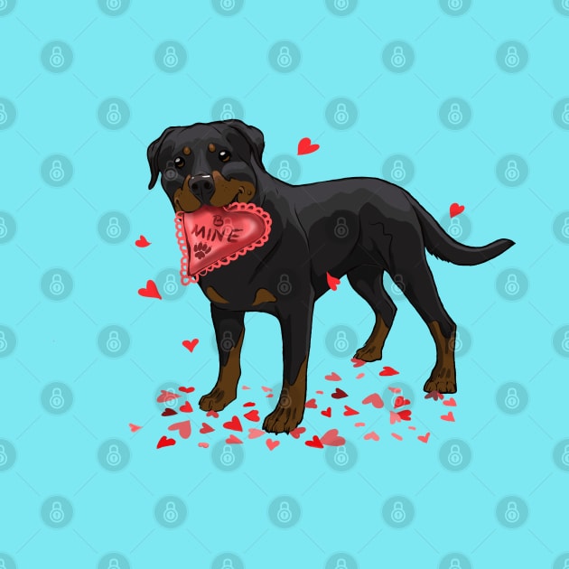 Valentine's Rottweiler by Inugoya