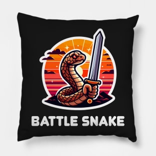 Rattlesnake Pun Pillow