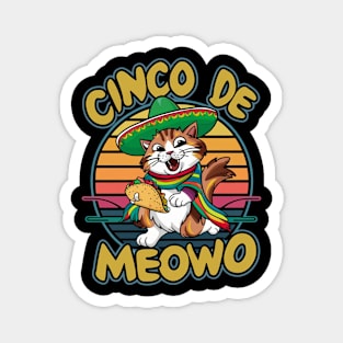 Cinco De Meowo Magnet