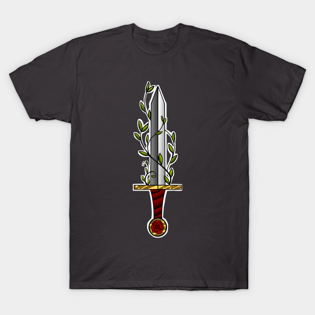 Rose leaf sword - Sword - T-Shirt