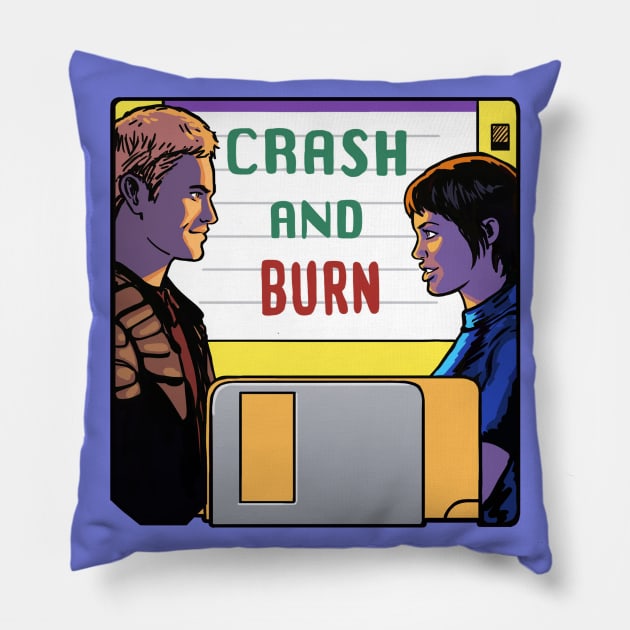 Crash and Burn Pillow by JMcG