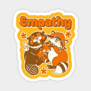 empathy - orange/brown/white Magnet