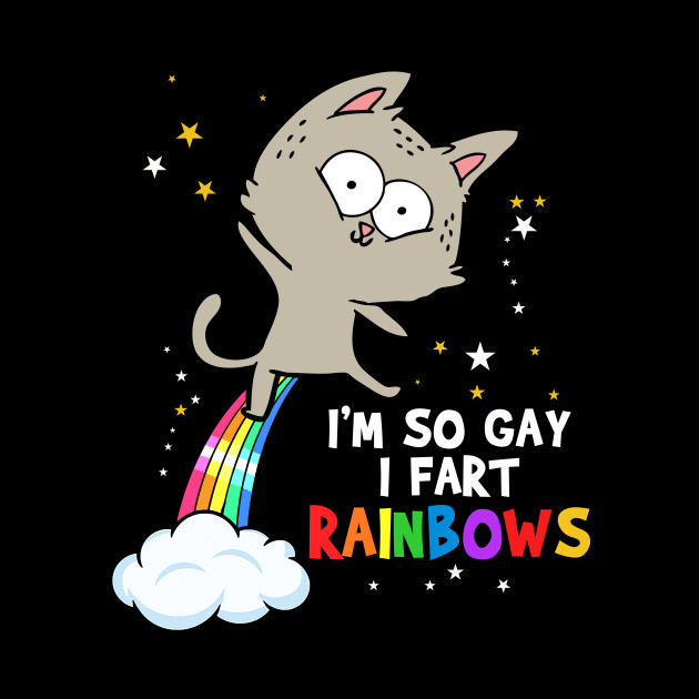 I M So Gay I Fart Rainbows Cat Cat Mug Teepublic
