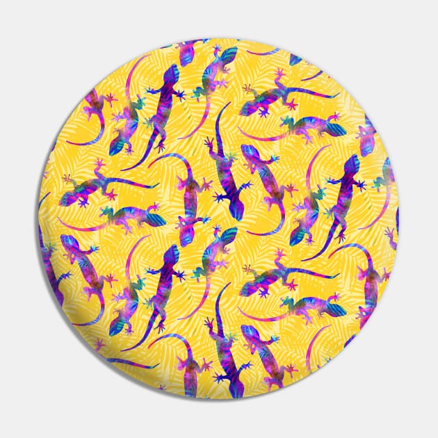 Yellow Opalescent Geckos Pin by Carolina Díaz