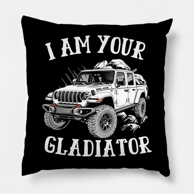 Jeep-gladiator Pillow by WordsOfVictor