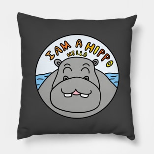 I am a hippopotamus Pillow