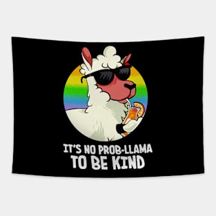 Funny It's No Prob Llama To Be Kind Vintage Tapestry