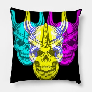 Tri-Portrait Skull - DS19 Pillow