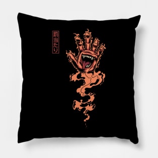 Dark Side Of My hand - Occult Demon Dark Art Pillow