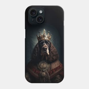 Noble Black & Brown Basset Hound - Medieval King Phone Case