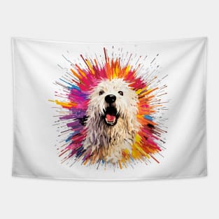 Komondor Dog Pet World Animal Lover Furry Friend Abstract Tapestry