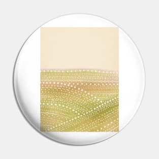 Beige and green abstract landscape Pin