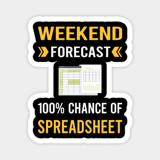 Weekend Forecast Spreadsheet Spreadsheets Magnet