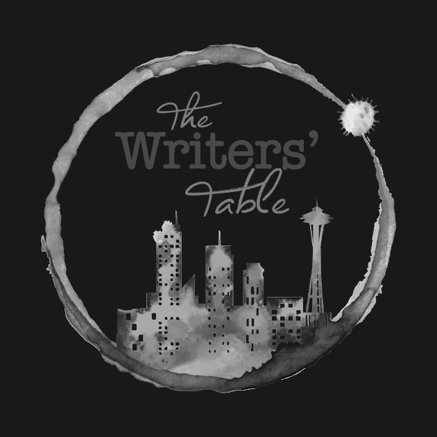 Writers' Table - Seattle (B&W) by Mizgot