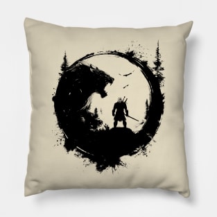 Fantasy Monster Hunter Pillow