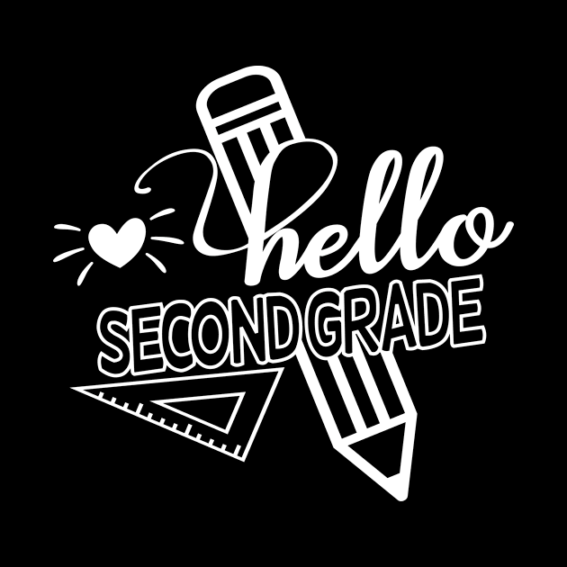 Back to School Hello 2nd Grade School by mo designs 95