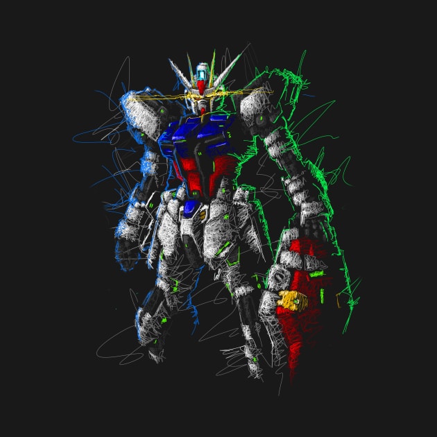 Strike gundam by Shawngkolon