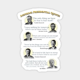 Inspirational Presidential Quotes Magnet