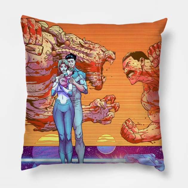 invincible poster Pillow by super villain