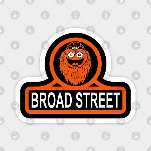 Gritty, Broad Street Bullies, Philadelphia Flyers Magnet by FanSwagUnltd