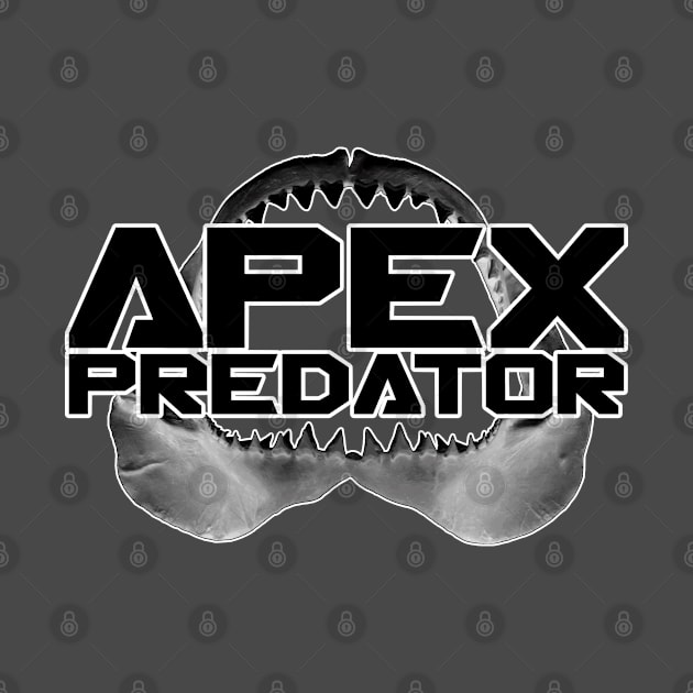 Apex Predator Shark Jaw by 8 Fists of Tees