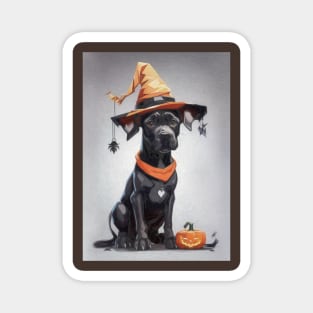 Great Dane Halloween Pup Magnet