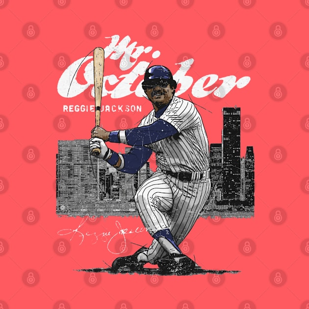 Reggie Jackson New York Y Mr. October by ganisfarhan