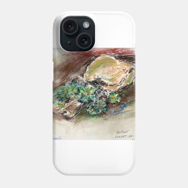 Elijah's Alpine Forget Me Not Phone Case by ShiningLightGallery