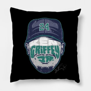 Ken Griffey Jr. Seattle Player Silhouette Number Pillow