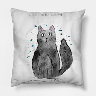 It’s ok to be scared doodle Pillow