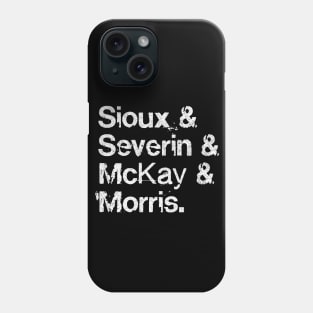 Siouxsie & The Banshees  / Distressed Style Typography List Design Phone Case