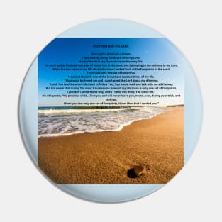 FOOTPRINTS IN THE SAND Pin